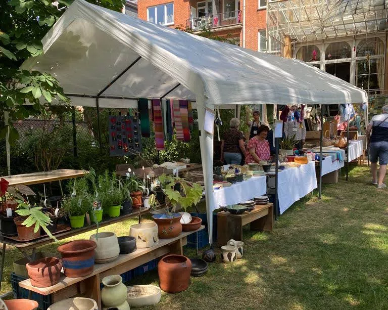 Kraampje met onze producten Winkel tijdens opendeur